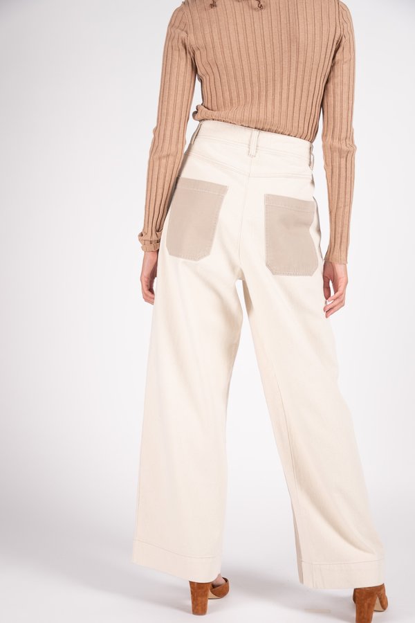 L.F.Markey Wilder Utility Jeans - Ivory L.F.Markey Wilder Utility Jeans - Ivory
