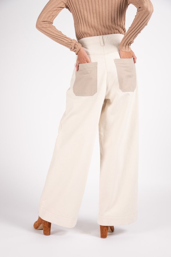 L.F.Markey Wilder Utility Jeans - Ivory L.F.Markey Wilder Utility Jeans - Ivory