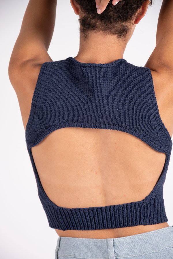 Paloma Wool Jigglypuff Knit Top - Dark Navy | Garmentory