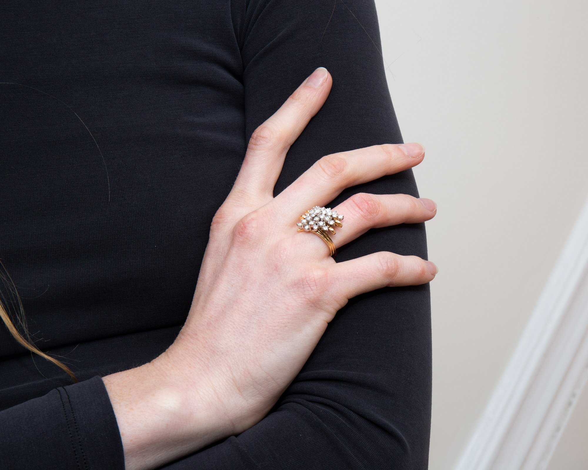 VINTAGE Kindred Black de Harcourt Cluster - 14K GOLD | Garmentory