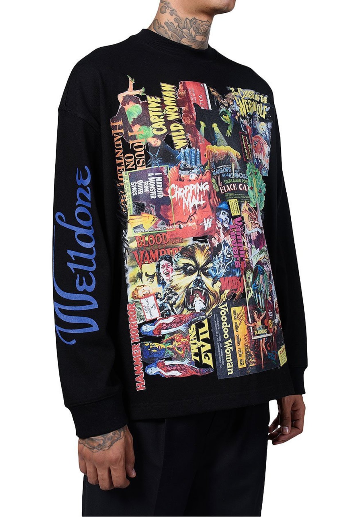 we11done horror Collage T-shirt - Black | Garmentory