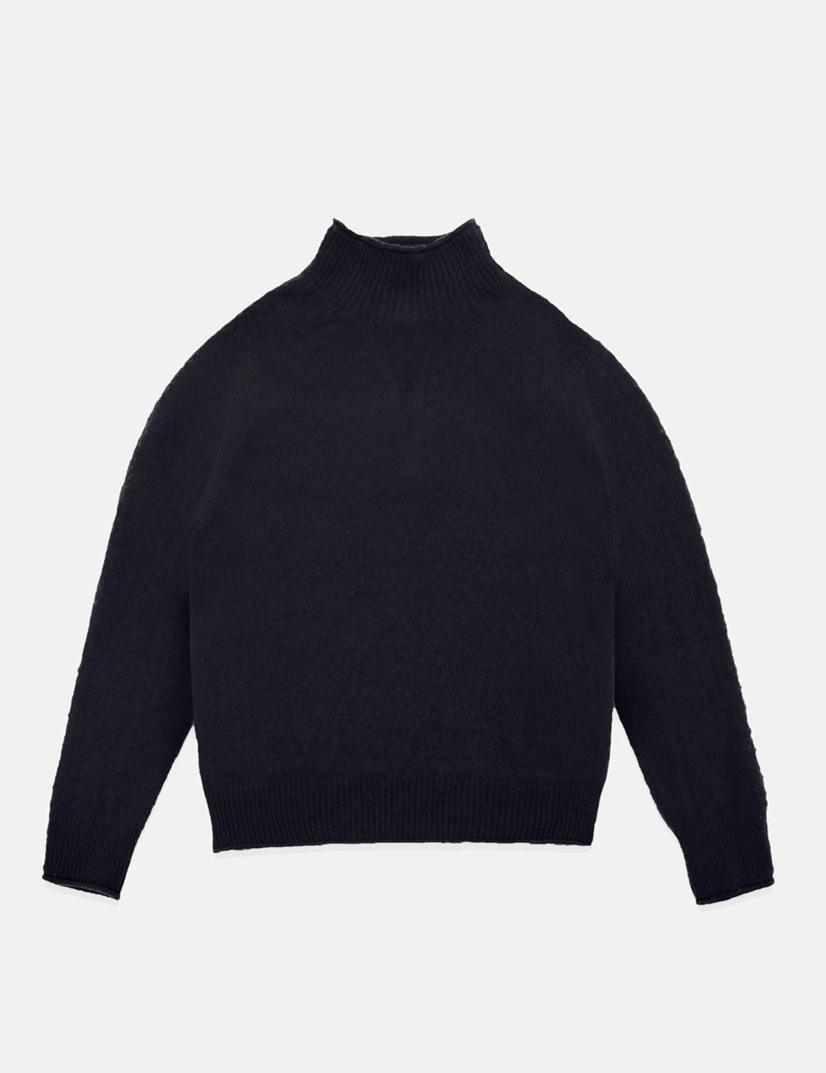 YMC Diddy Roll Neck (Brushed Lambswool) - Navy Blue | Garmentory