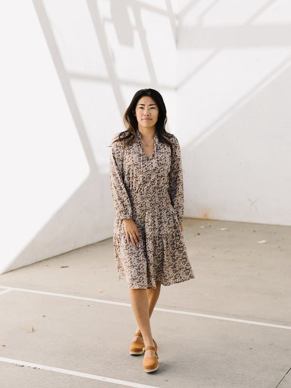 knee length dresses for ladies Midi Dress // Au Paradis Seafoam Gingham