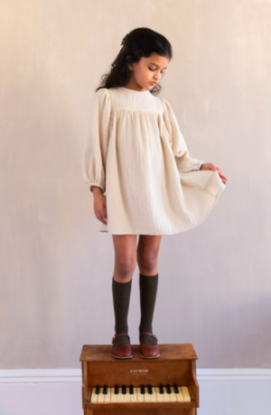 soor ploom Clementine Dress 4Y 104㎝ Kids Soor Ploom Clementine Dress - Milk | Garmentory