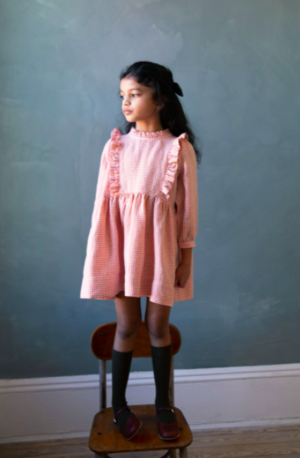 SOOR PLOOM /Pocket Dress CLOUD PIQUE 4y Cotton Pocket Dress
