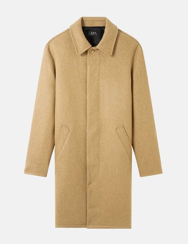 A.P.C. Auster Mac Coat - Beige | Garmentory