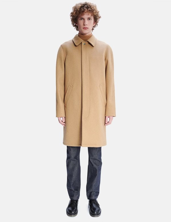 A.P.C. Auster Mac Coat - Beige | Garmentory
