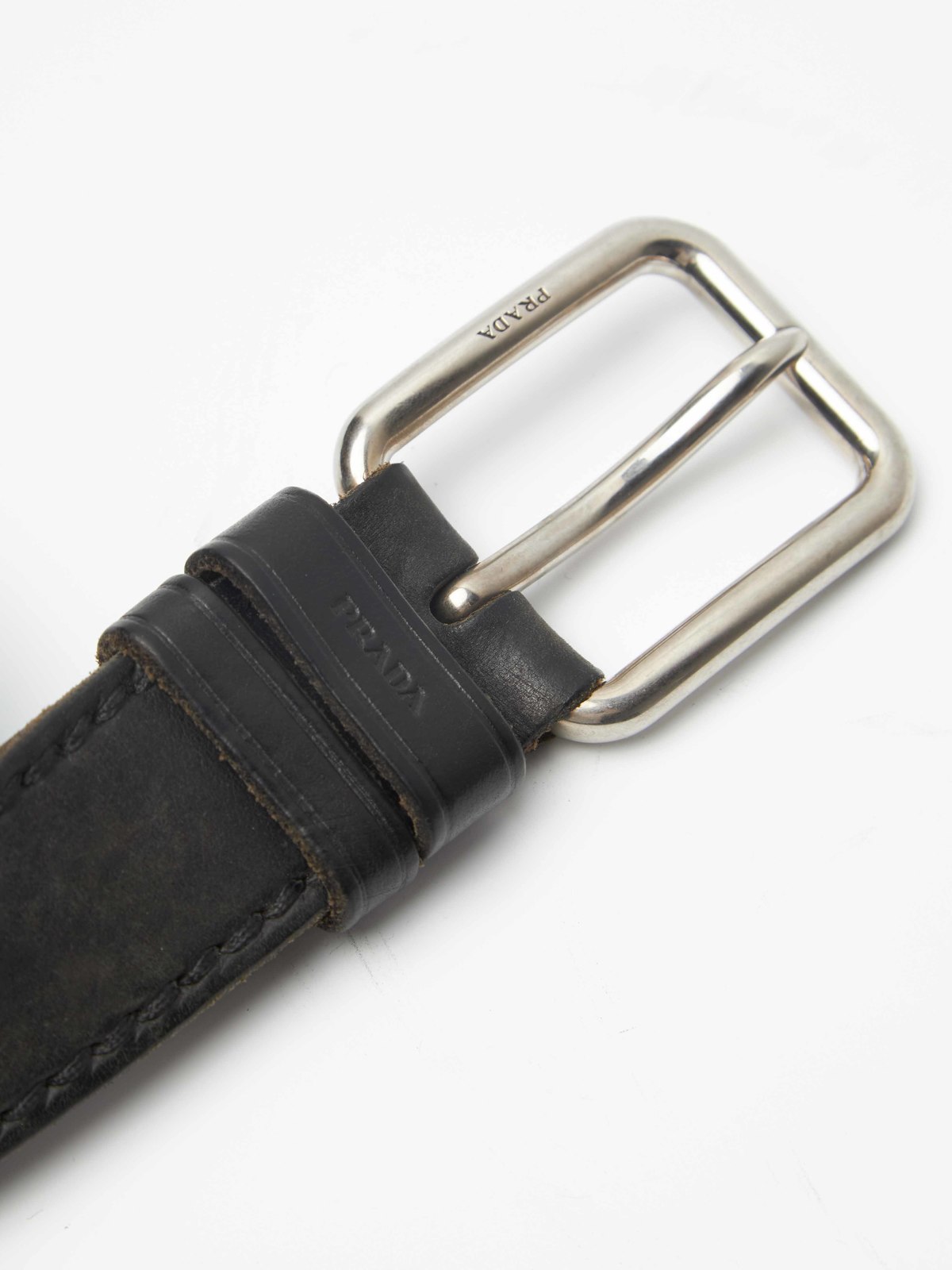 PRE-LOVED Prada Leather Belt - Black - Image 4 of 5