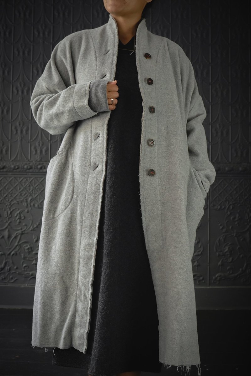 H+ Hannoh Wessel Milena Coat - Dove Grey | Garmentory