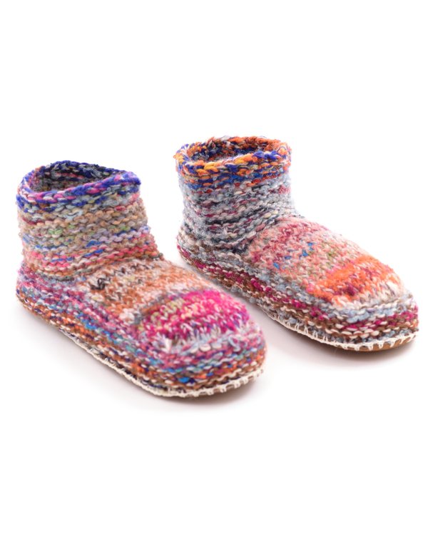 Ariana Bohling Prism Knit Alpaca Bootie Slipper