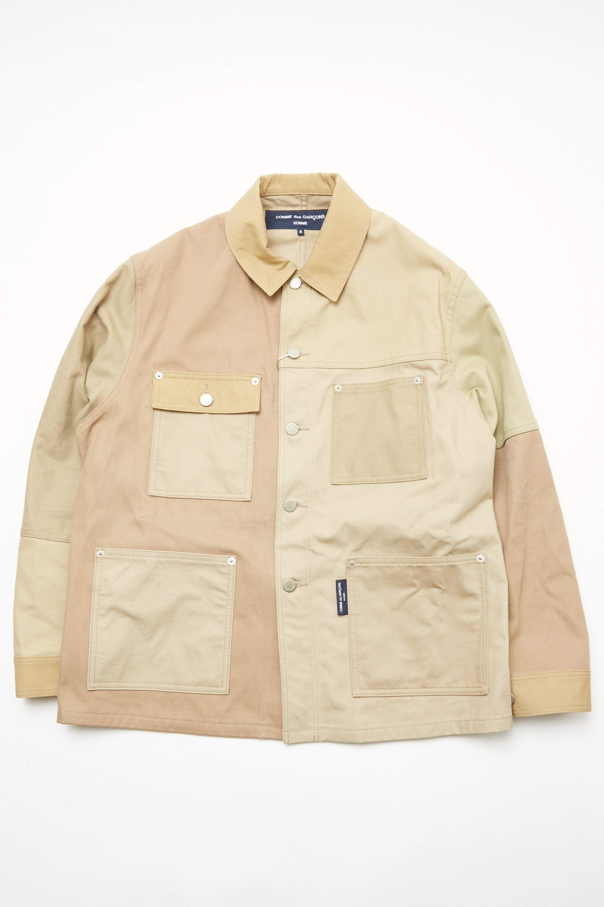 Comme des Garçons HOMME Mixed Cotton Jacket - Khaki | Garmentory