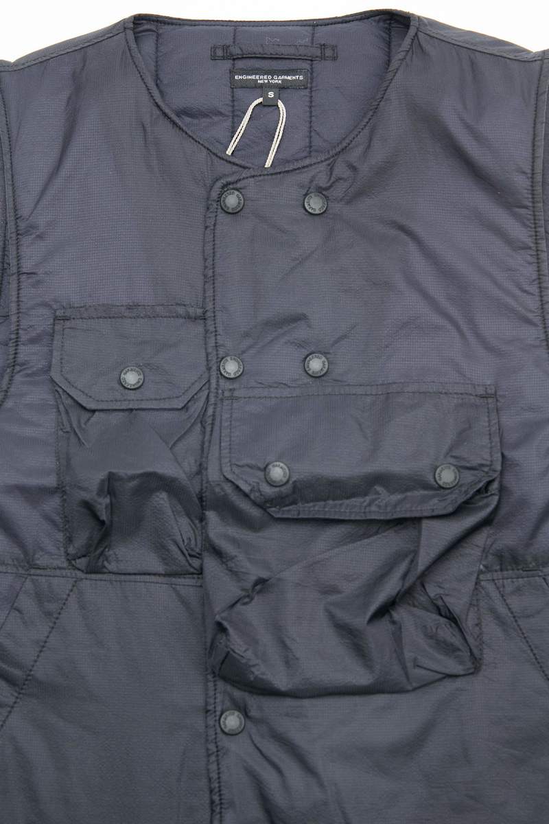トップス Engineered Garments Cover Vest Engineered Garments Cover Vest (Pilot Twill) - Navy Blue | Garmentory