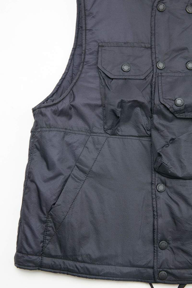 Engineered Garments Nylon Micro Ripstop Cover Vest - Dark Navy