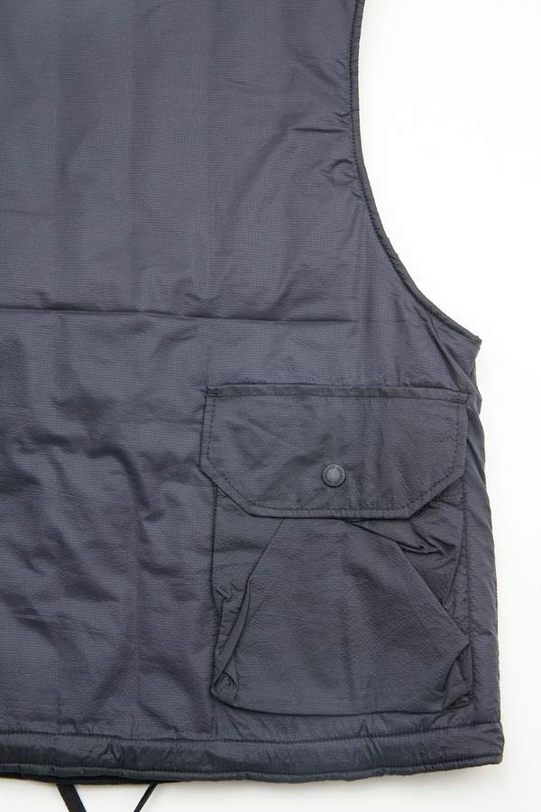 Engineered Garments Nylon Micro Ripstop Cover Vest - Dark Navy
