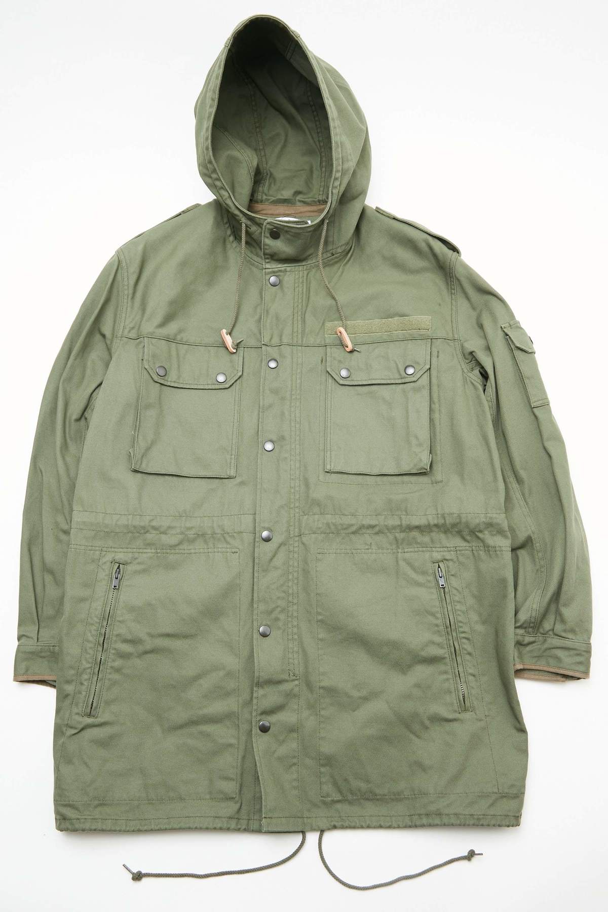 Junya Watanabe MAN Army Hooded Field Parka - Olive Green | Garmentory