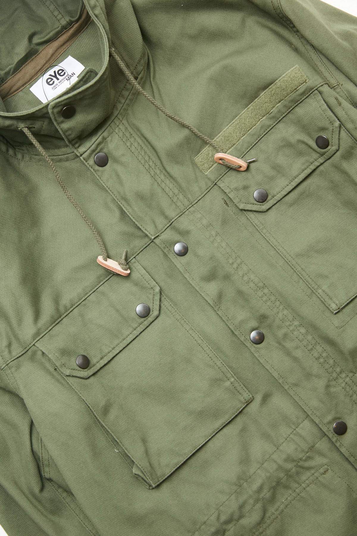 Junya Watanabe MAN Army Hooded Field Parka - Olive Green | Garmentory