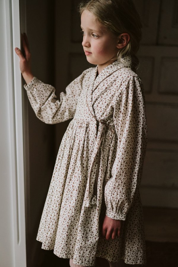 little cotton clothes dress Rosalind Wrap Dress in Woodland Floral