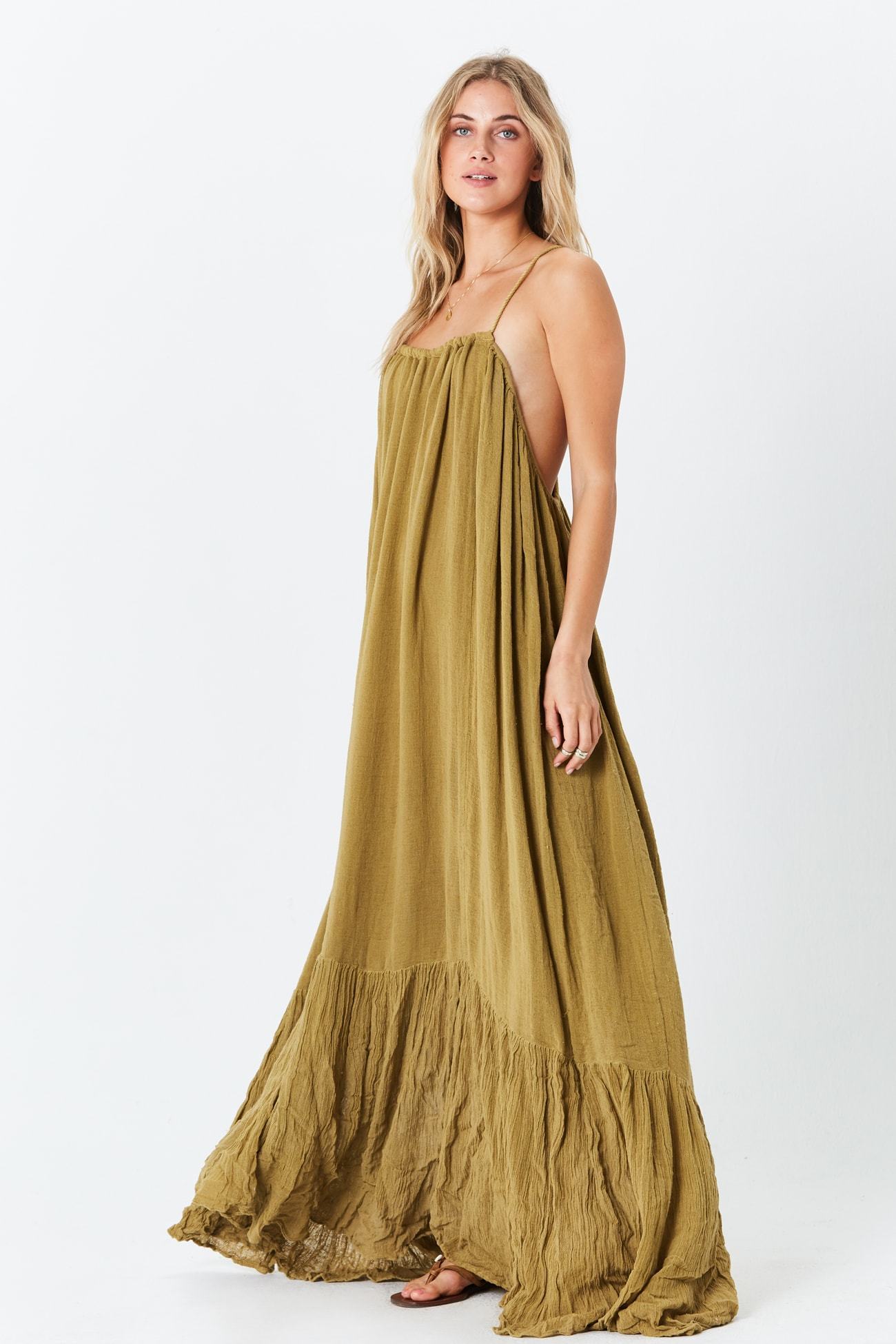 chinese dress ladies Krishna Maxi Dress – Jen's Pirate Booty main image 1