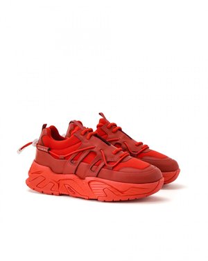 chunky trainers red