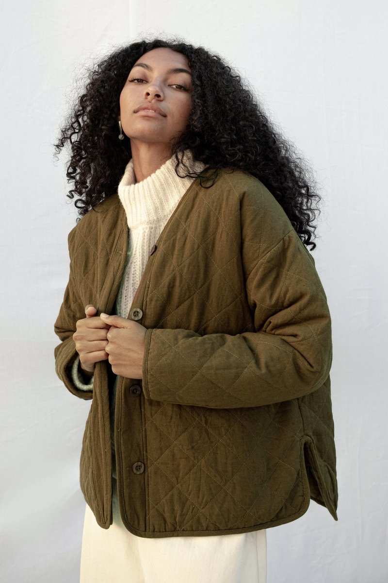 Fir Cross Quilt Jacket