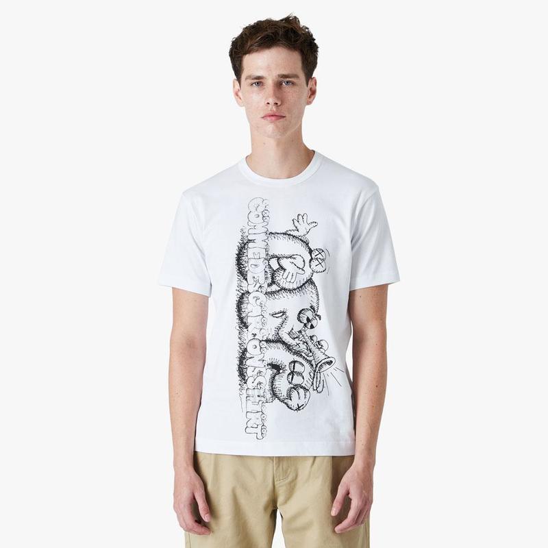 COMME des GARÇONS SHIRT x KAWS Graphic T-shirt - White | Garmentory