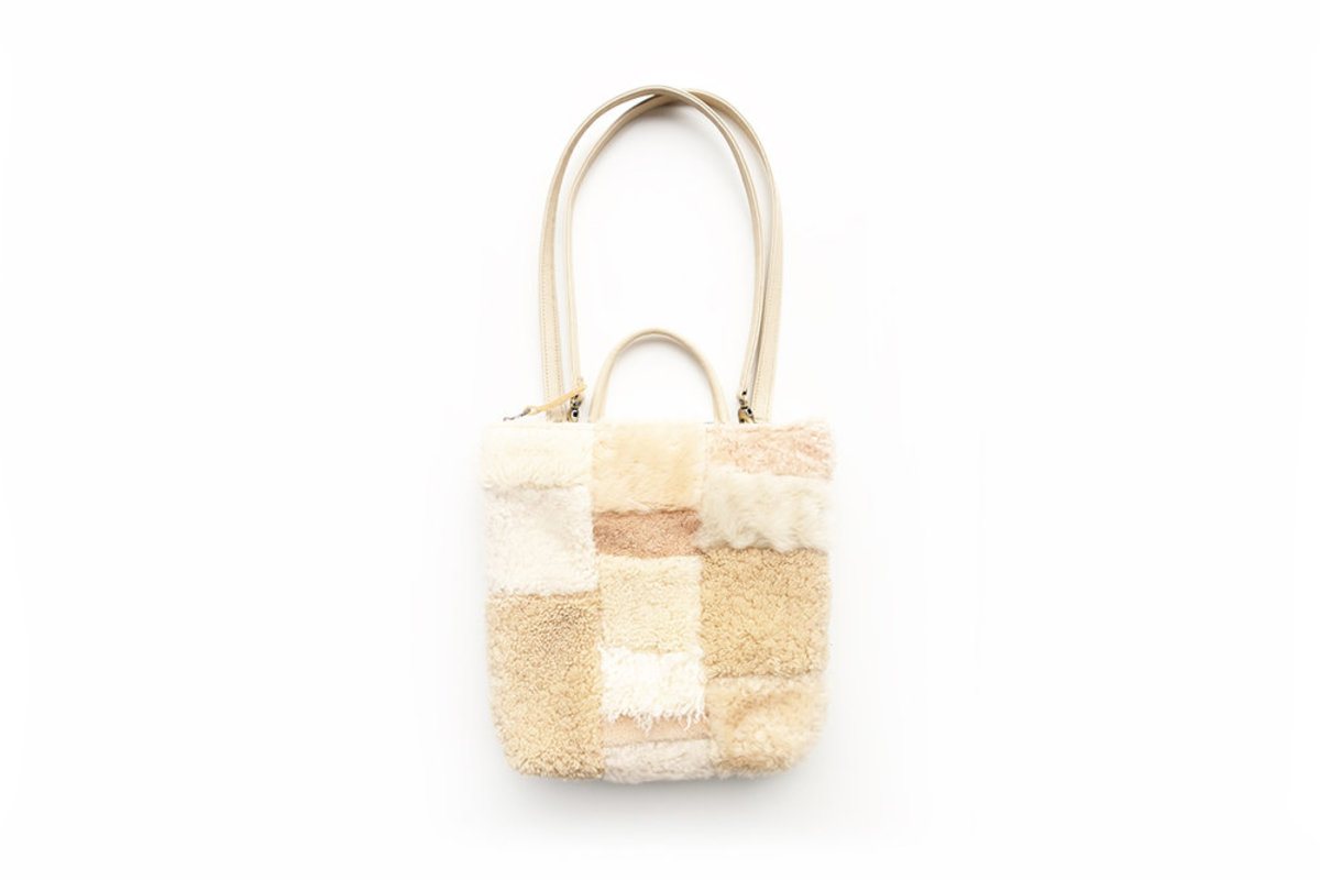 Primecut Sheepskin Backpack Patchwork Triangles - Image 2 of 2