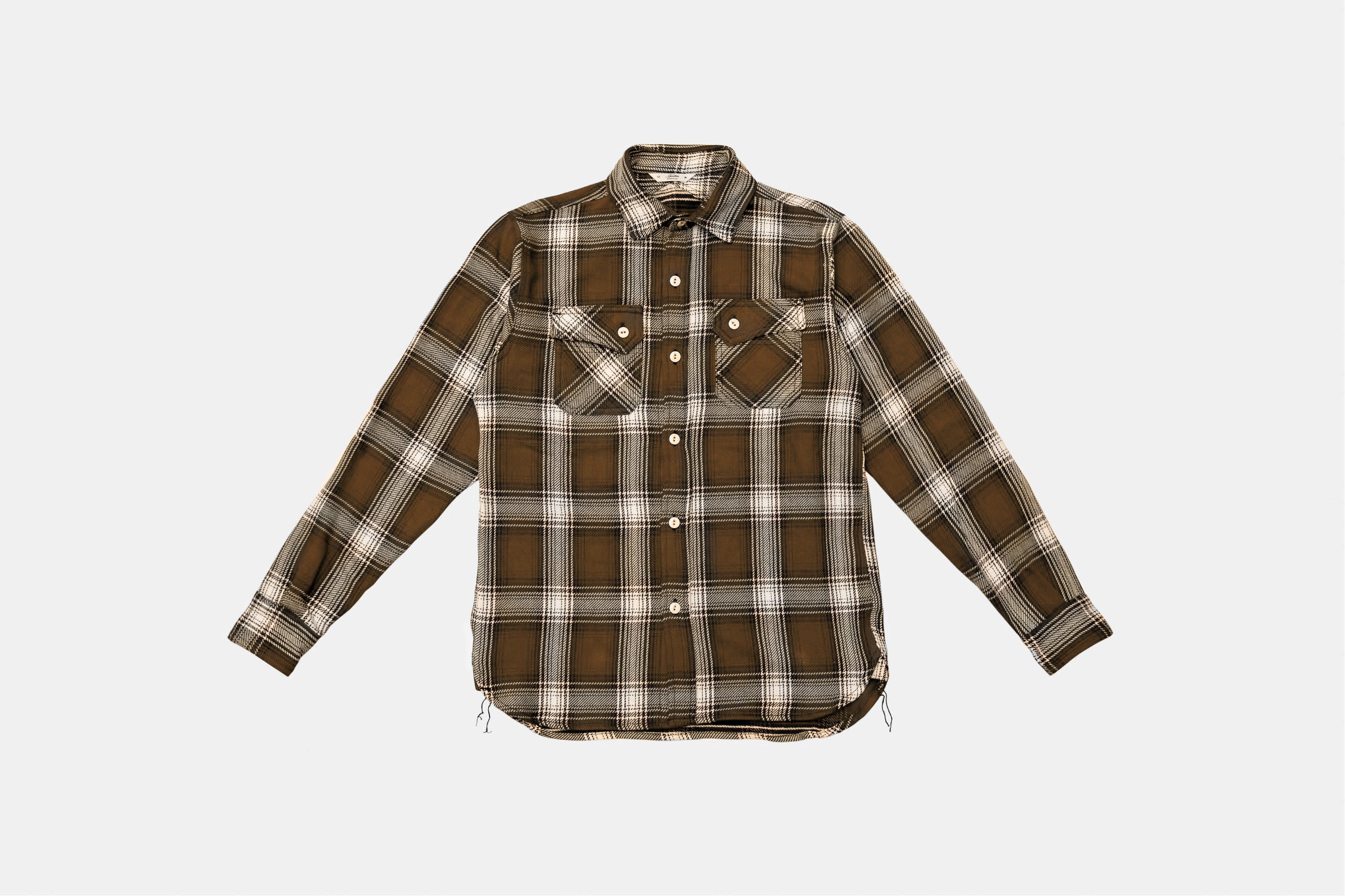 3Sixteen Crosscut Flannel Shirt - Mocha 