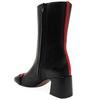 Madison Maison Leather Back Stripe Boot - Black - Thumbnail 3