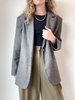 Vintage Descendant  Wool Blazer -  Heather Grey - Thumbnail 1