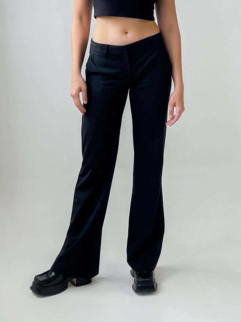 vintage Low Rise Trousers - Black | Garmentory