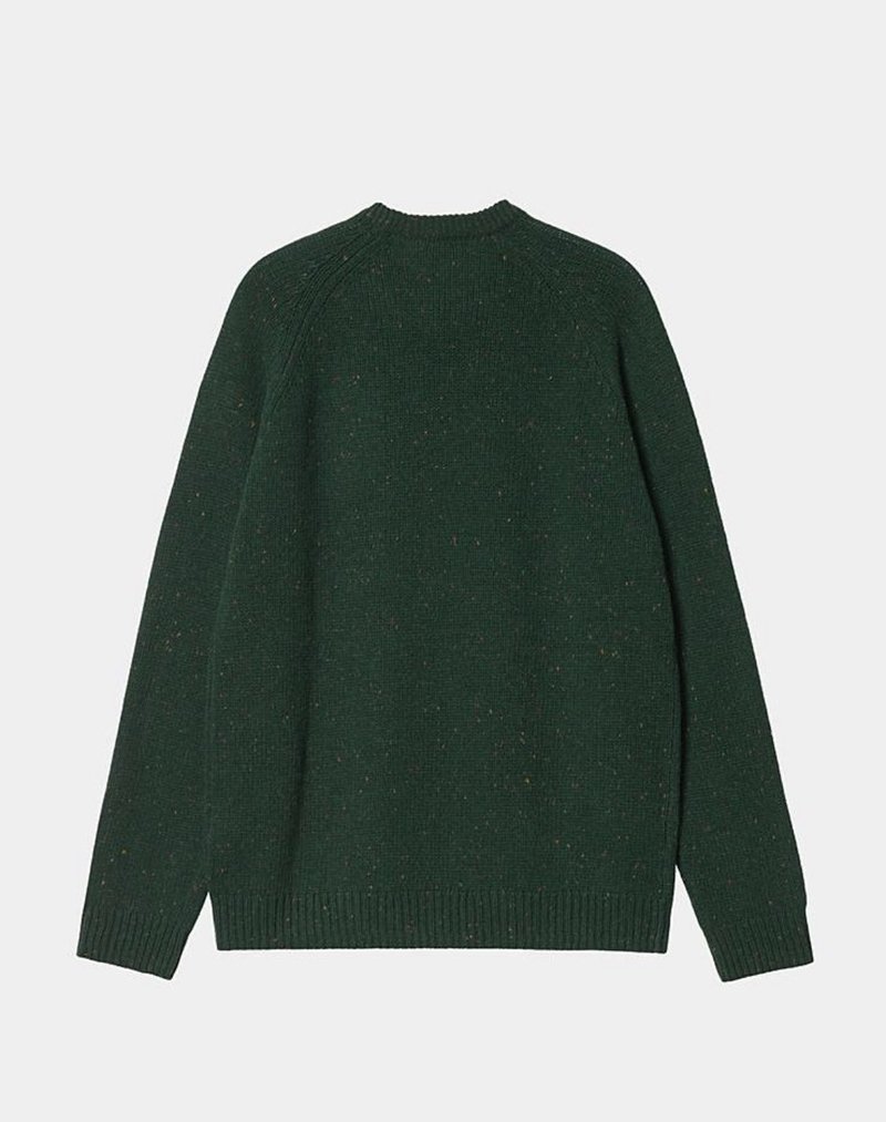 CARHARTT Anglistic Sweater - Speckled Grove Green | Garmentory