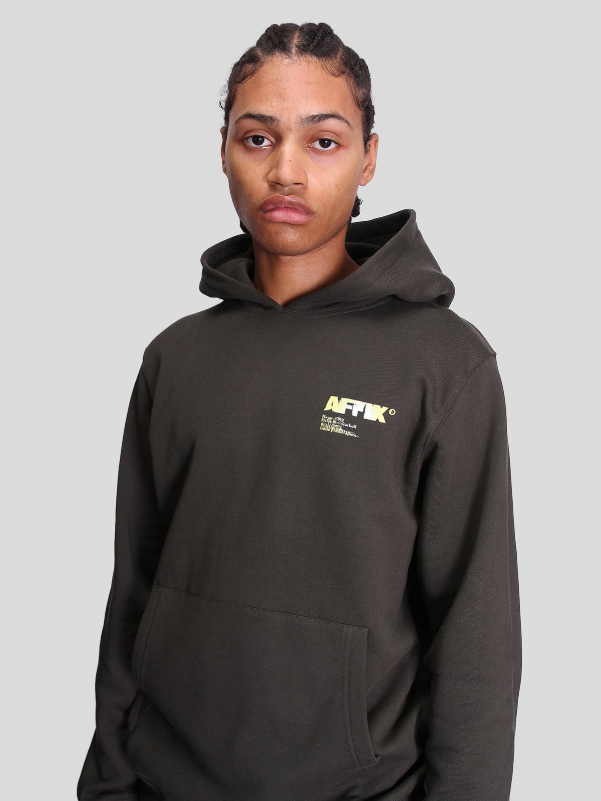 【AFFXWRKS】STANDARDISED HOODIE BLACK/GREEN Standardised-Hoodie-Org--