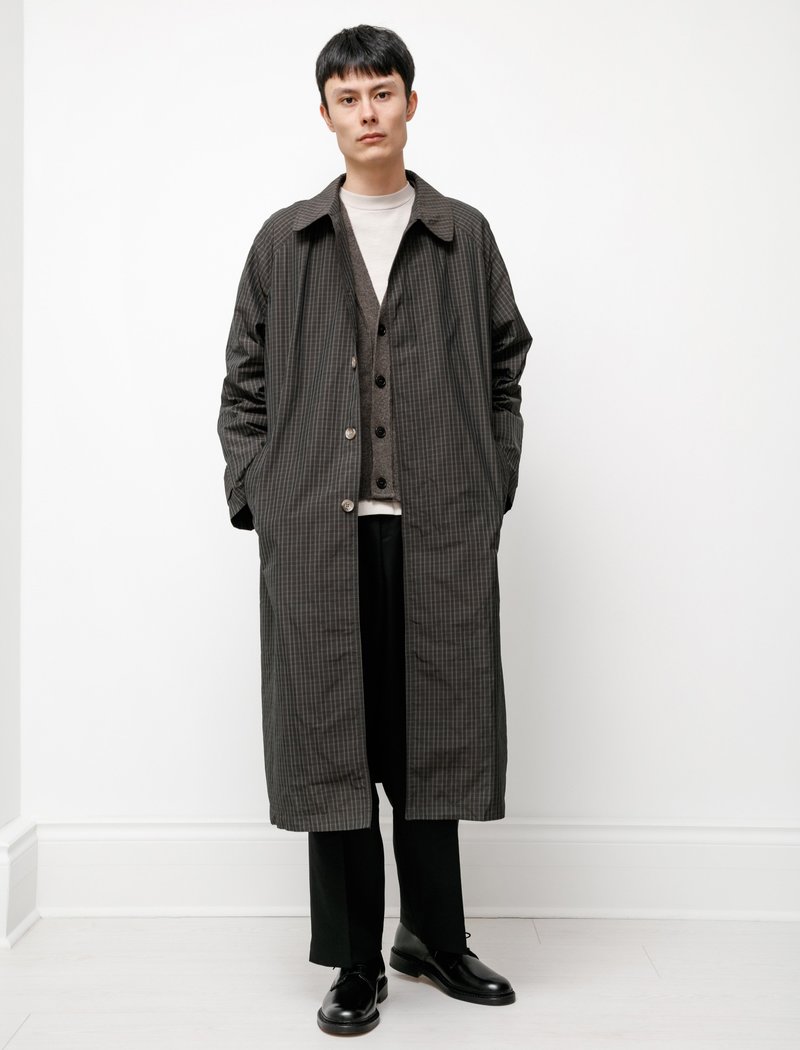 mfpen Installation Coat - Dark Brown Tartan | Garmentory