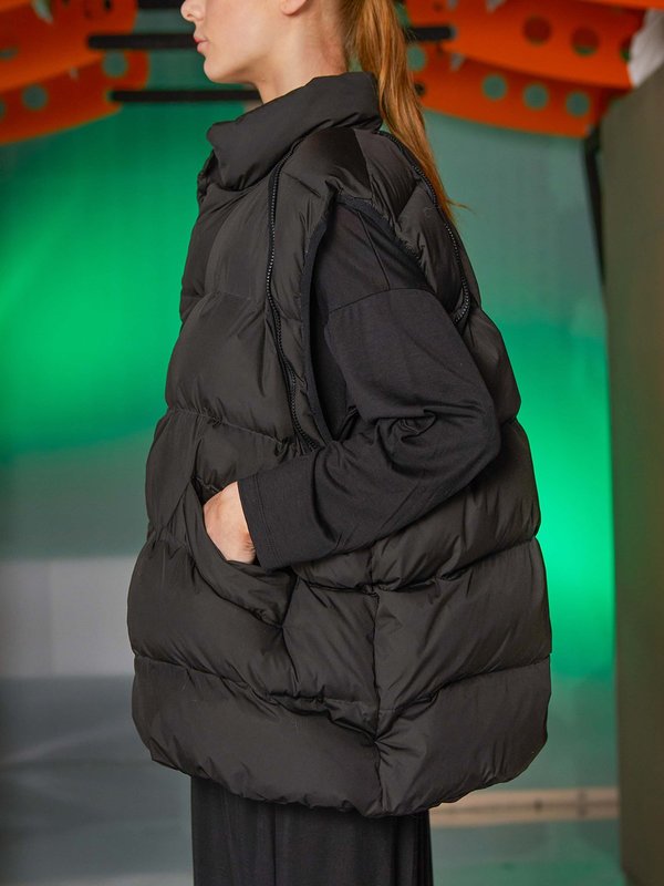 Henrik Vibskov Filo Vest Jacket - Black | Garmentory