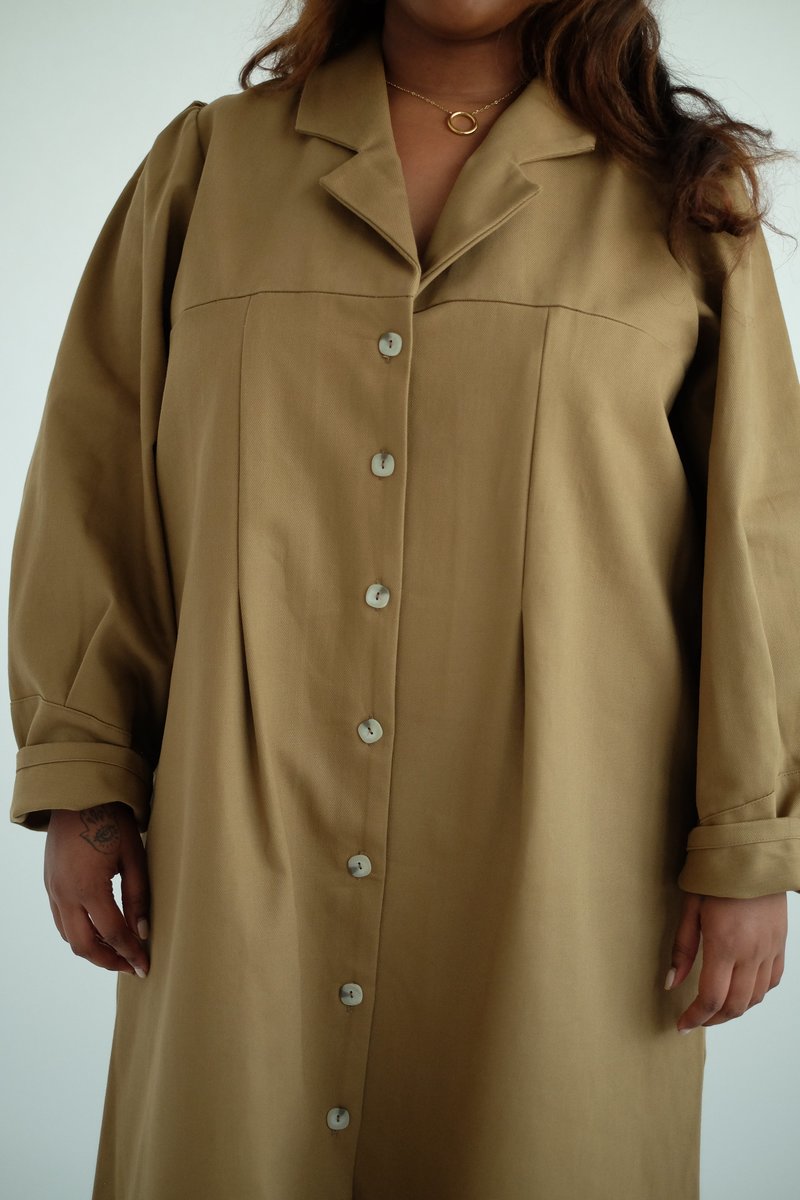 SELVA / NEGRA lorena dress - camel twill