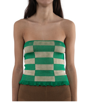 Gimagua Montego Chess Top - Green/Beige 