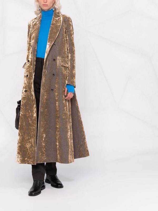 Uma Wang Colette Velvet Coat | Garmentory