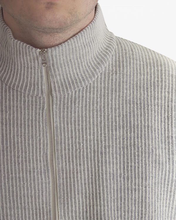 Our Legacy Shrunken Full Zip Polo - gray | Garmentory