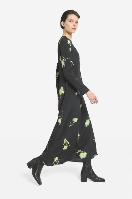 Ottod'ame Long Sleeve Dress - Nero