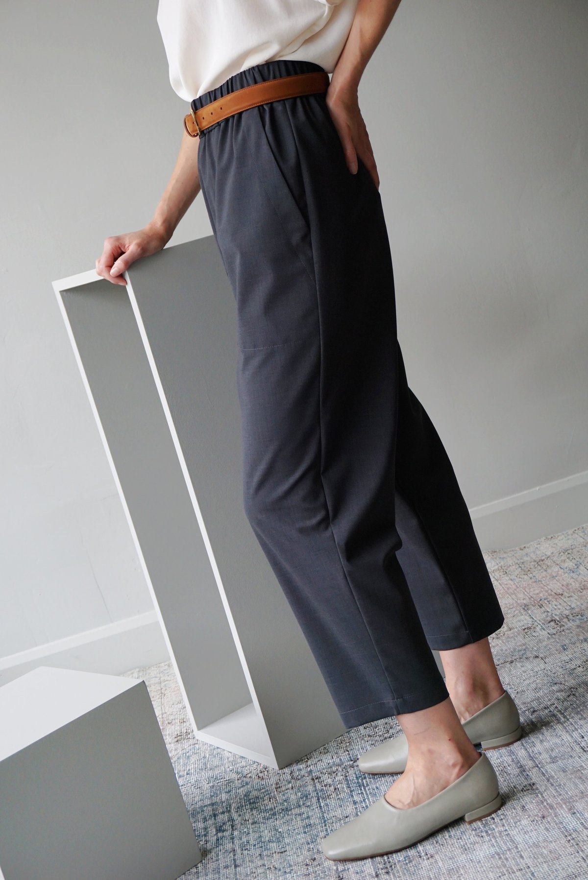 Barena Venezia JOIE TROUSERS - ANTHRACITE - Image 2 of 4