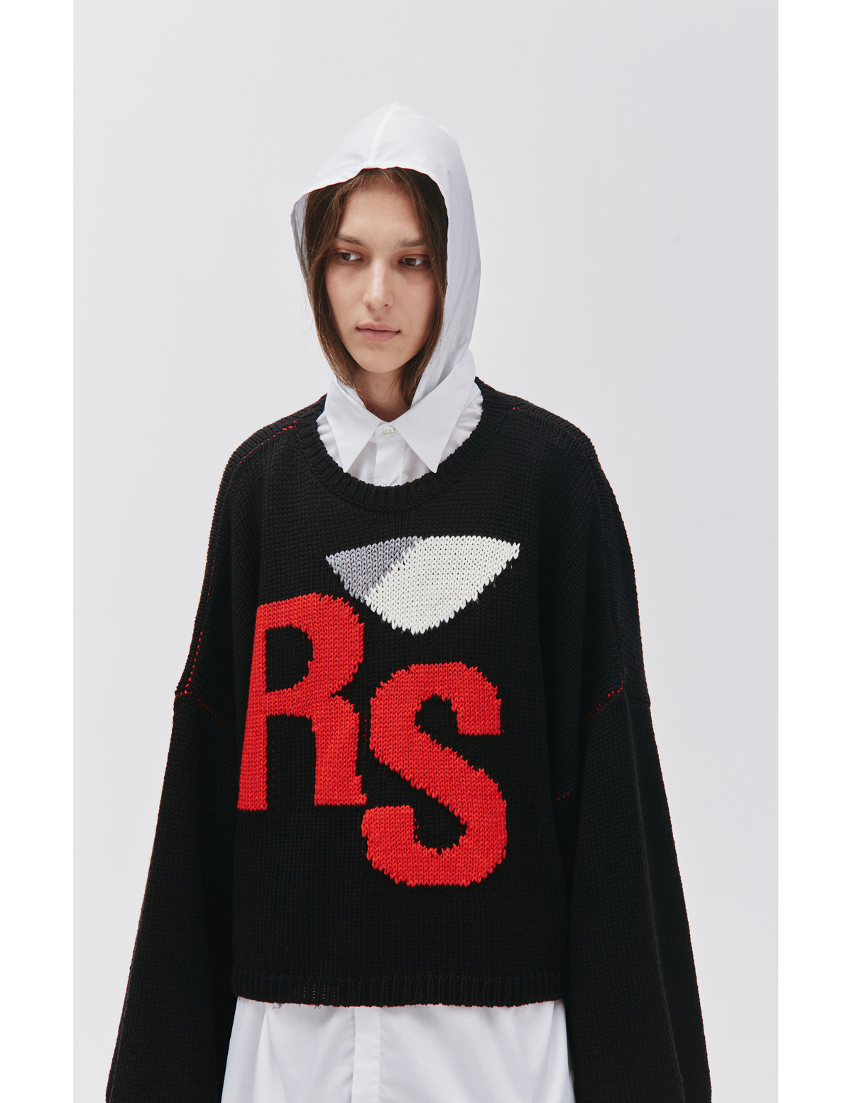Raf Simons RS Knit Sweater - Black | Garmentory