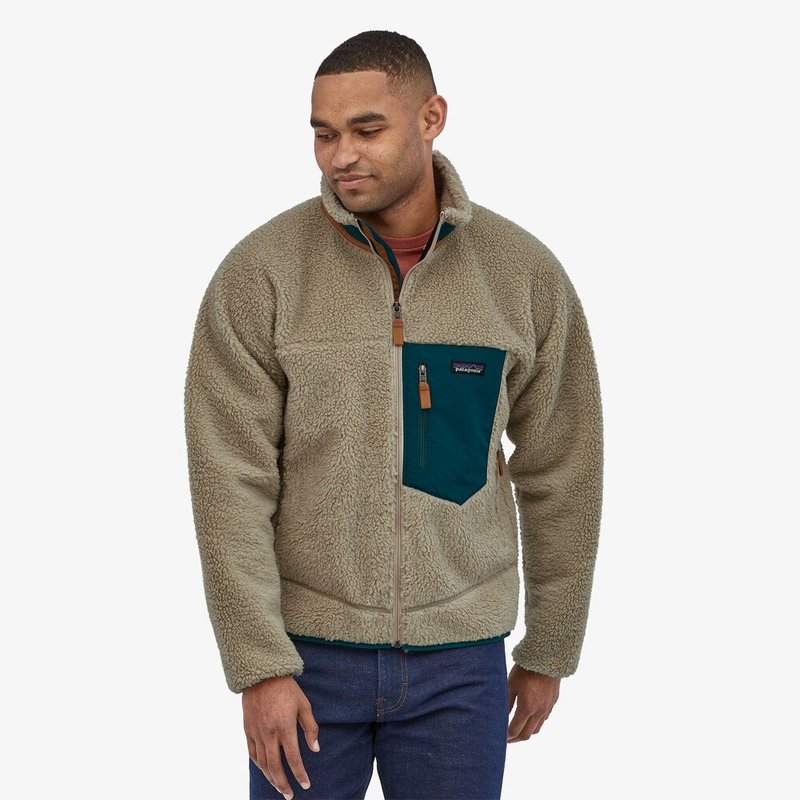 Patagonia Classic Retro-x Jacket - Pelican/Dark Green | Garmentory