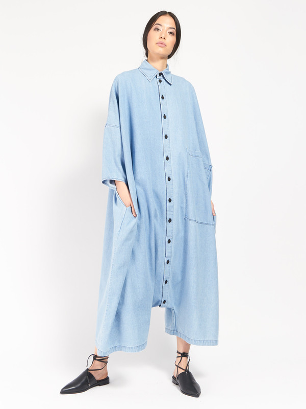 69 big button up jumpsuit denim garmentory 69 big button up jumpsuit denim garmentory