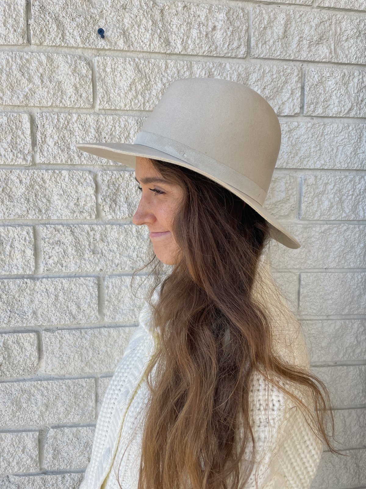 NEW JANESSA LEONE corinne hat in fog Janessa Leone Corinne Belted Wool Fedora Hat In Fog | ModeSens main image 3