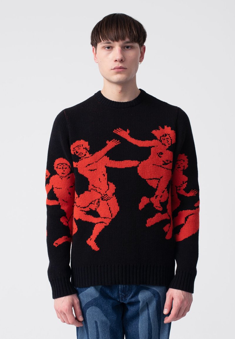 Carne Bollente Never Ending Horny Knit Sweater - black | Garmentory