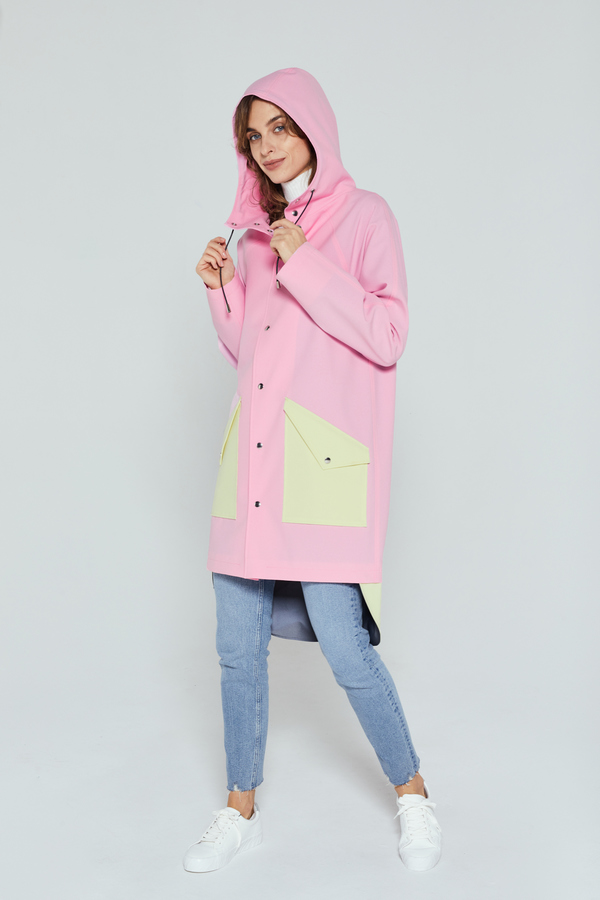 light pink raincoat