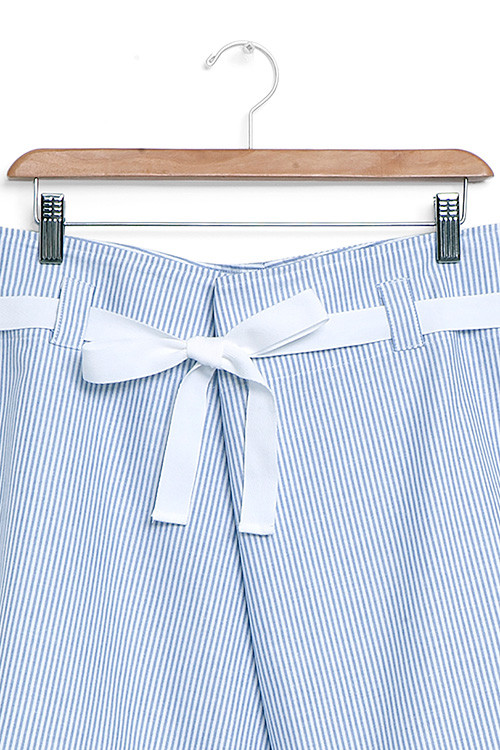 The Sleep Shirt Fisherman's Short Blue Oxford Stripe The Sleep Shirt Fisherman's Short Blue Oxford Stripe