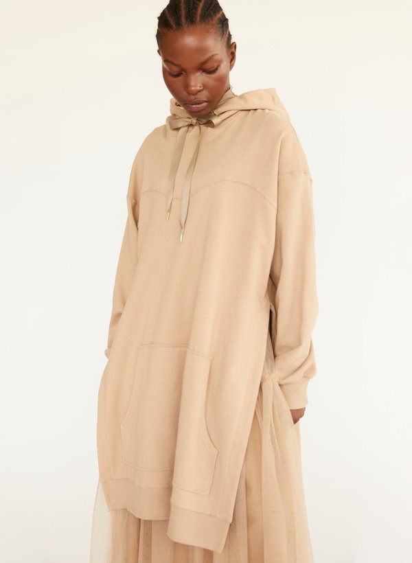 Eliza Faulkner Wave Hoodie Dress (Dune) | Garmentory Eliza Faulkner Wave Hoodie Dress (Dune) | Garmentory