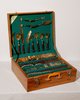 Complete Chest of Extinct Rosewood and Brass Flatware  - Thumbnail 10