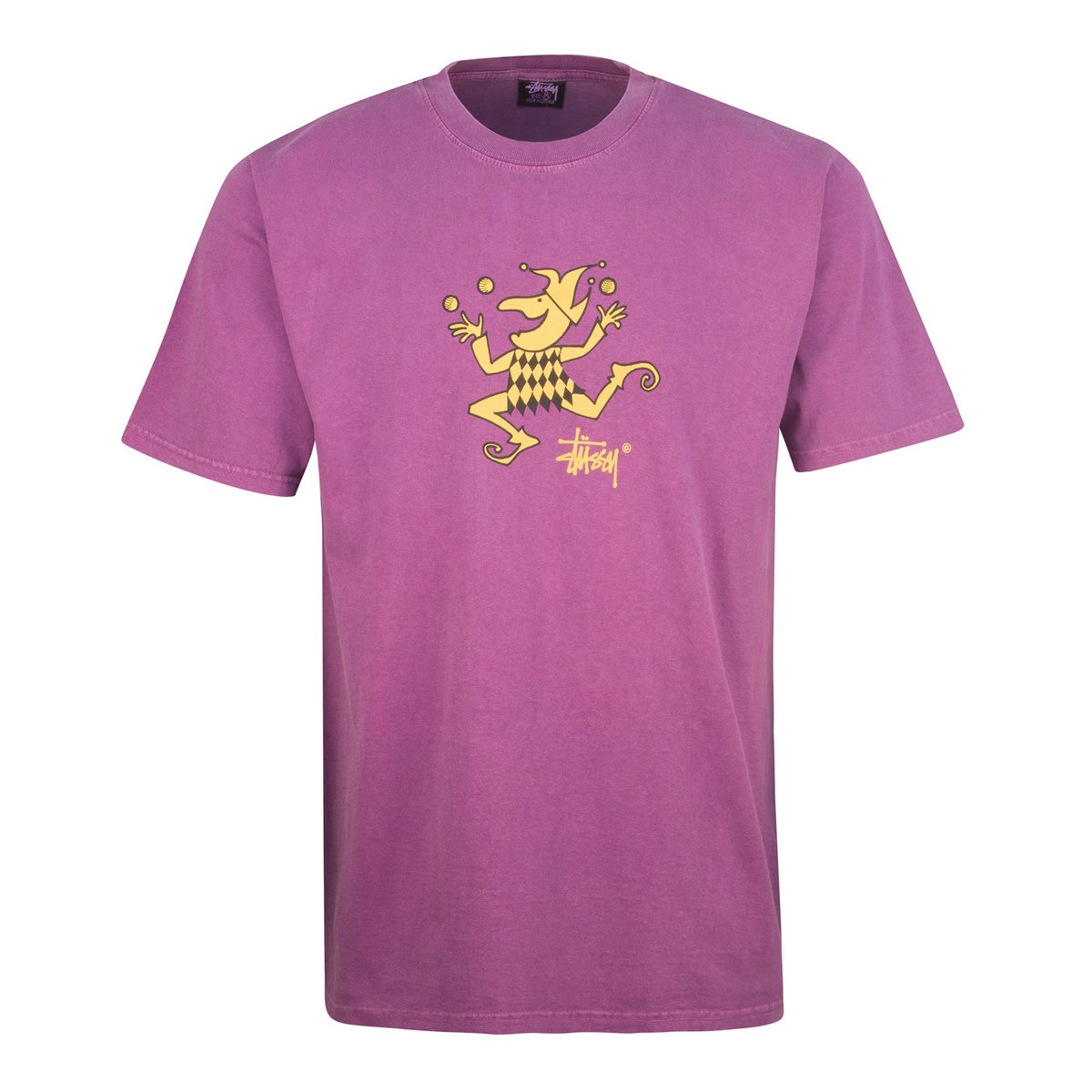 Stussy Juggler Pigment Dyed T-Shirt - Purple | Garmentory